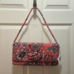 Vera Bradley Knot Just a Clutch, Call Me Coral, NWT